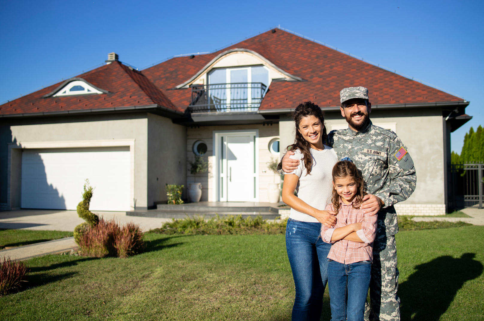Military family ready to move into new home